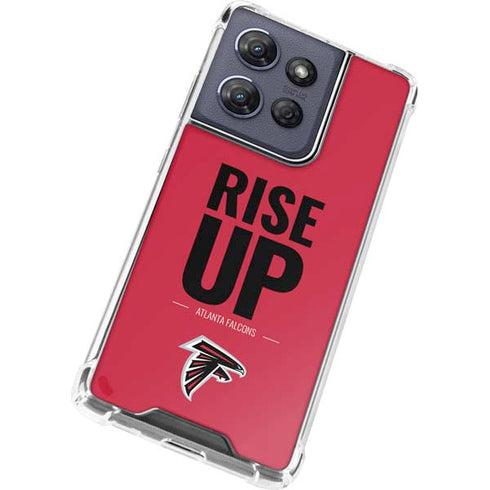 NFL Atlanta Falcons Team Motto Moto G Play 5G (2025) Clear Case